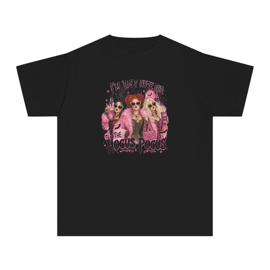 Youth PinkHocusPocus Halloween Tee