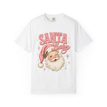 Santa Baby T-Shirt — Retro Pink Santa Christmas Tee