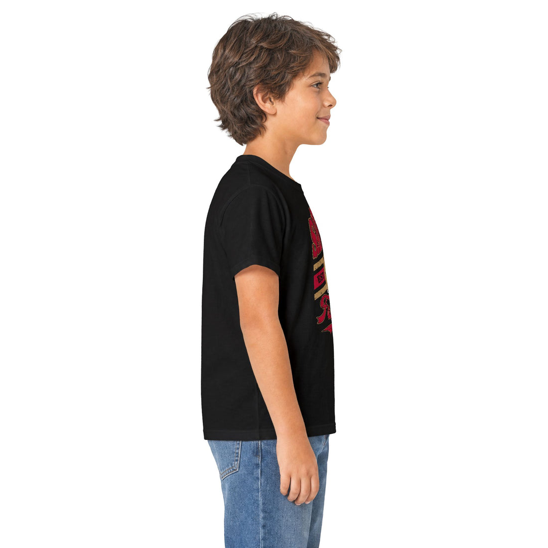 San Francisco Football Kids Tee — Vintage Helmet Youth T‑Shirt