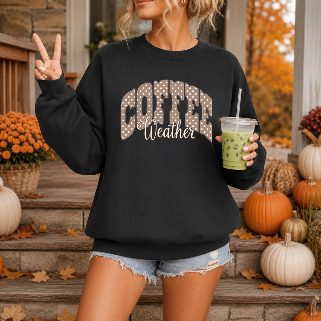 Coffee Weather Crewneck Sweatshirt