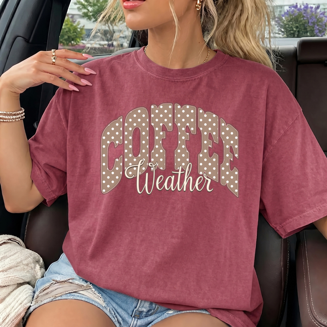 Coffee Weather Comfort Colors Tee
