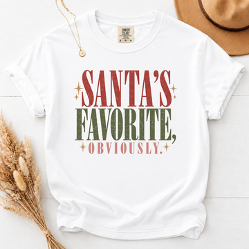 Santa's Favorite Comfort Colors Tee