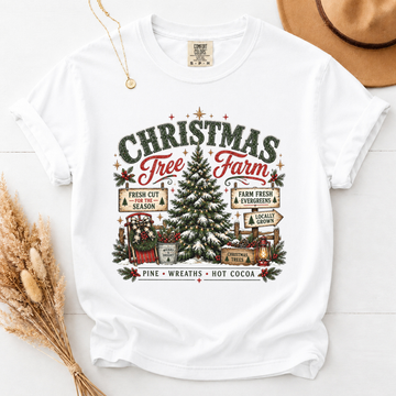 Christmas Tree Farm - Comfort Colors Tee