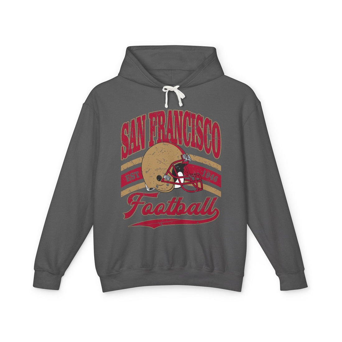 San Francisco Football Vintage Helmet Hoodie