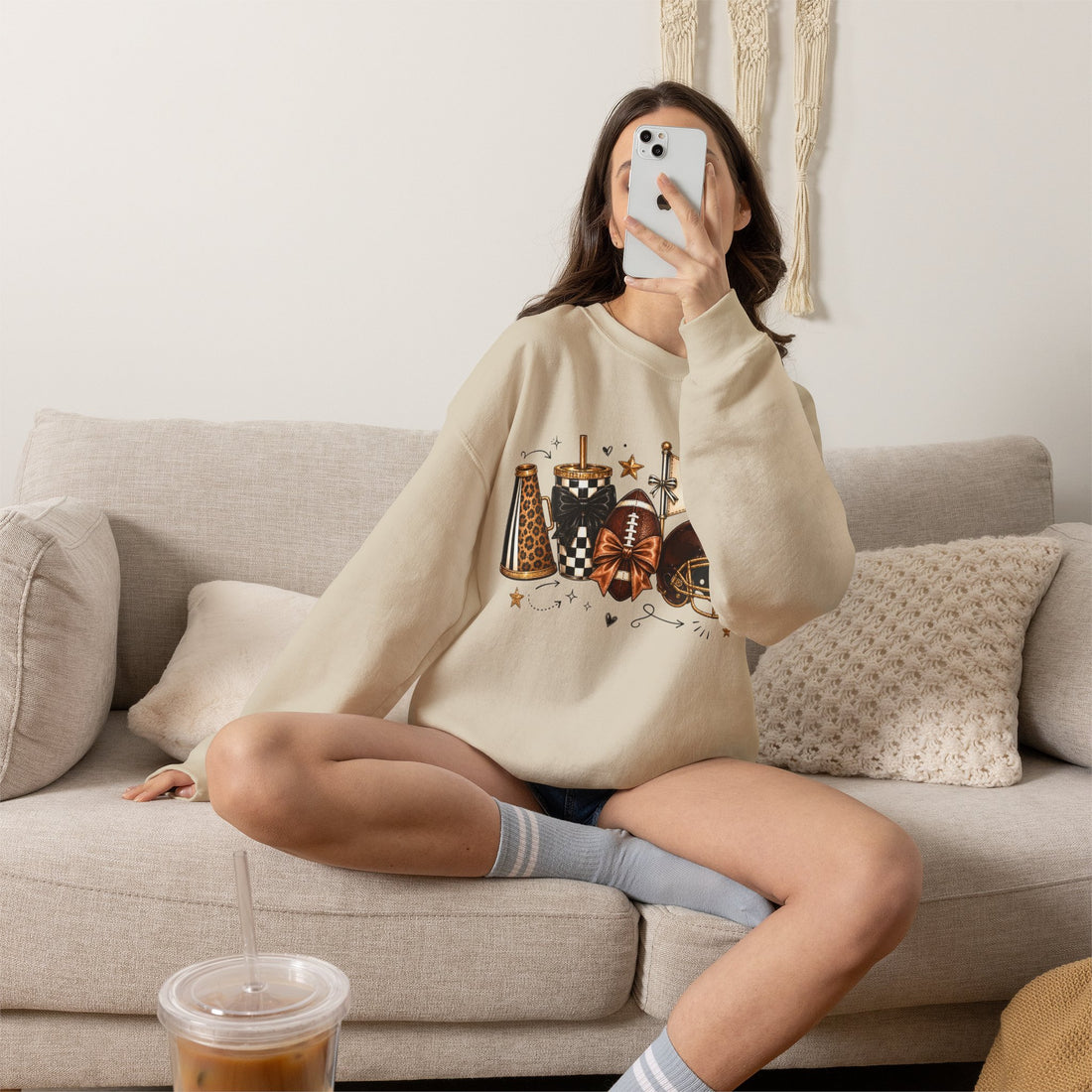 Leopard Game Day CrewNeck