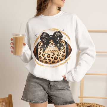 Leopard Football Sweatshirt